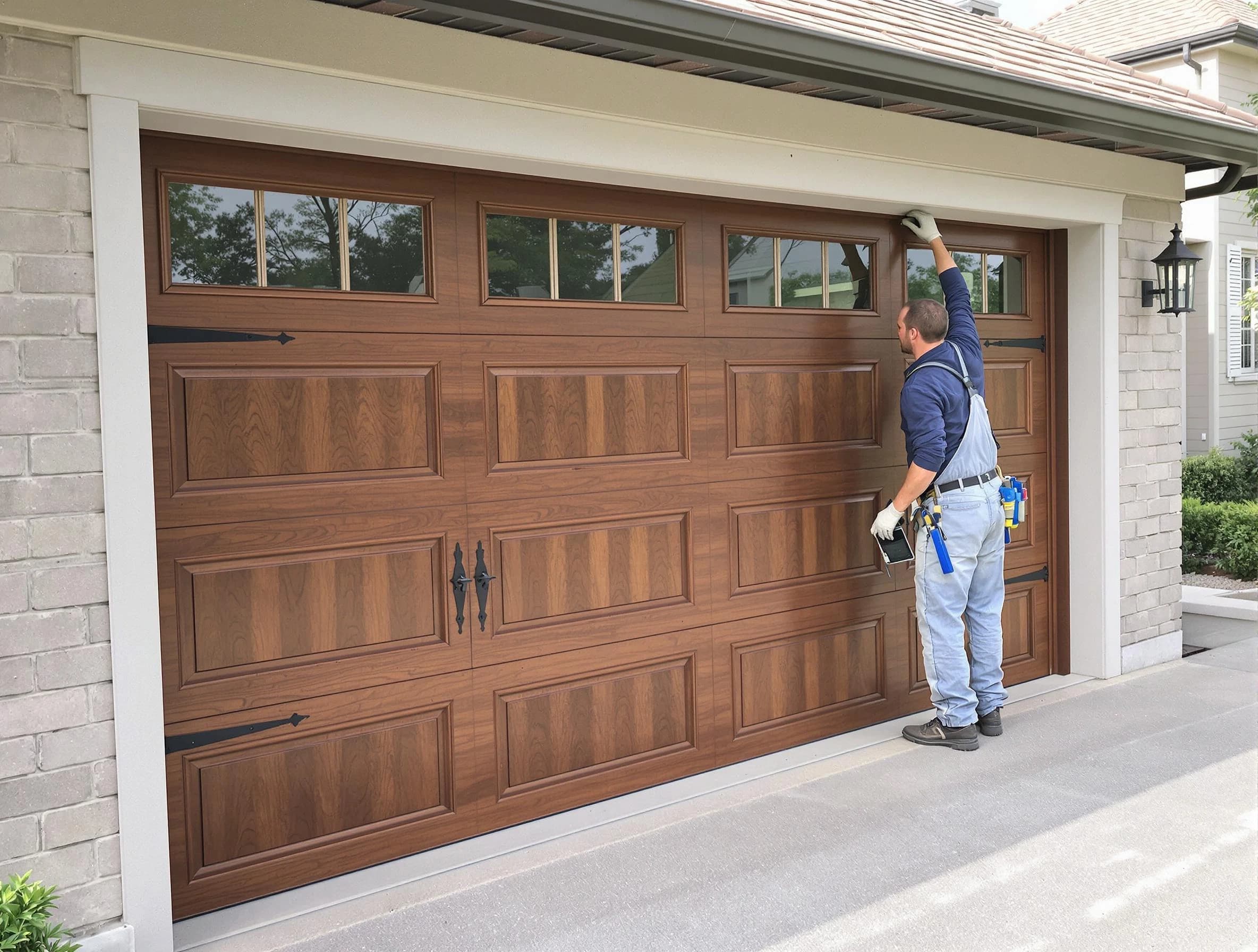 Custom garage door showcase by Bridgewater Garage Door Repair in Bridgewater