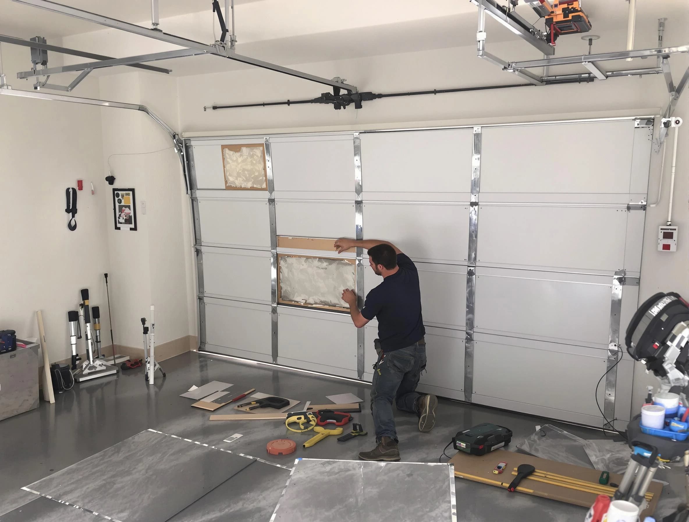 Garage Door Panel Repair in Bridgewater